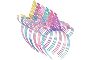 URSKYTOUS 18Pcs Unicorn Birthday Party Favors Unicorn headbands for Girl Halloween Christmas Party Supplies for Teen Children