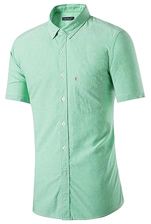 Amazon ケイミ Keimi オックスフォードシャツ 半袖 カジュアル