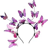 Coucoland Butterfly Fascinator Hat Derby Fascinators Butterfly Headpiece for Festival Halloween Costume Party