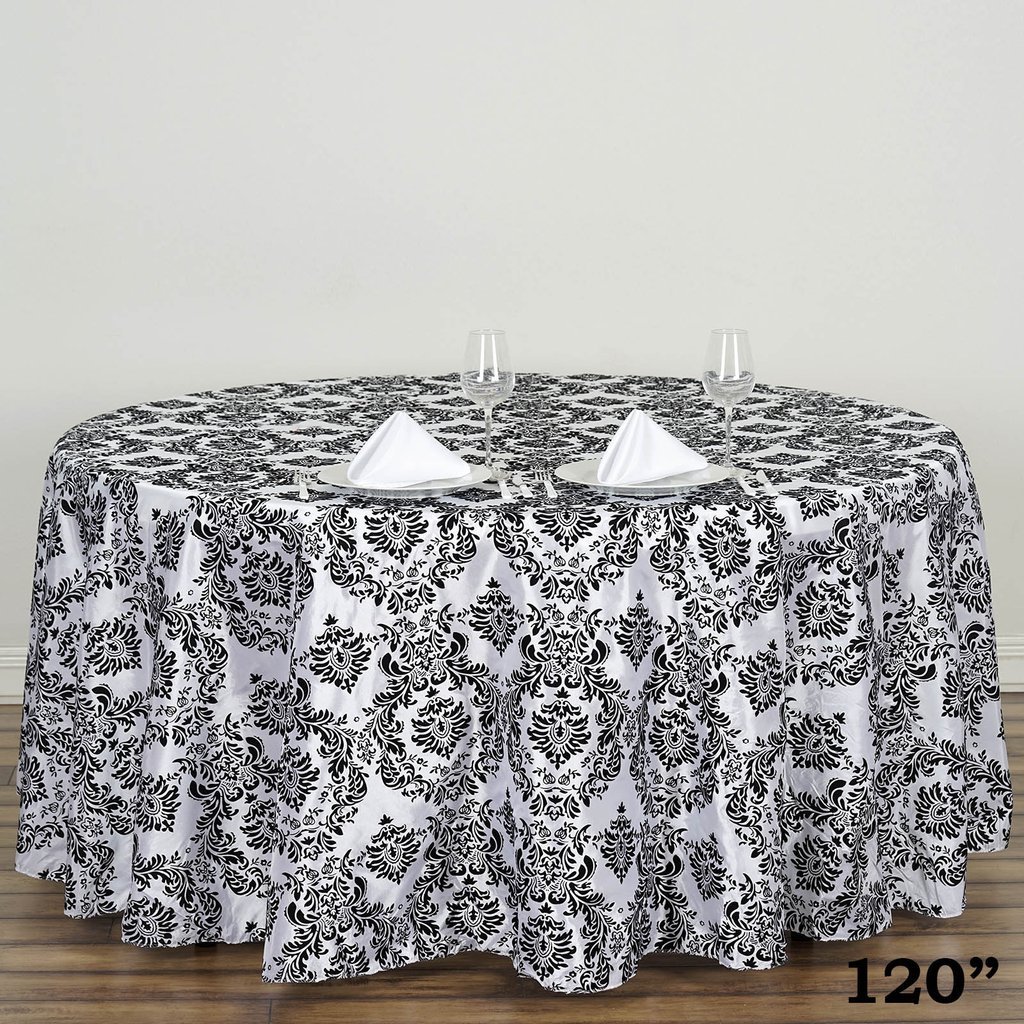 Best table cloth damask black 120