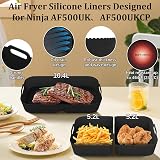 Exsivemy Silicone Air Fryer Liner for Ninja Foodi Flexdrawer 14pcs Set view 2