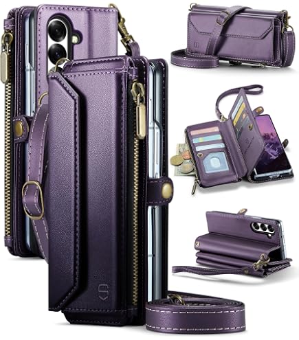 Amazon.com: SKPY Leather Case Compatible with Samsung Galaxy Z