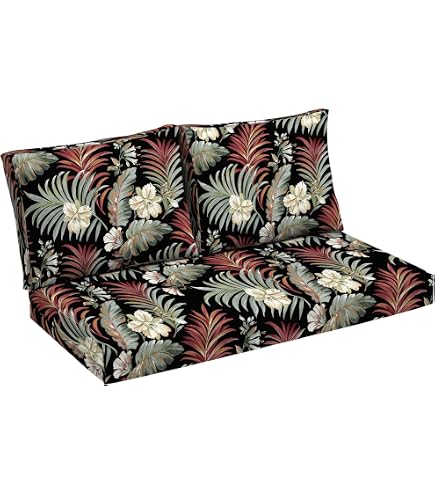 Amazon.com: Arden Outdoor Loveseat Set, 3-Piece, 48x24, Black