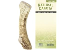 Natural Dakota Premium Deer Antler Chew Toys (Medium) Puppy Tine