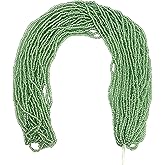 Czech 11/0 Glass Seed Beads, Silver Lined - 12 String Hanks, Multi Colors (Light Mint)