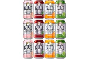 Polar Seltzer Variety Special, Cranberry Lime, Mandarin, Ruby Red Grapefruit, Lime Flavor, 12 oz Can (3 x 4 Flavors, Total of 12 Cans