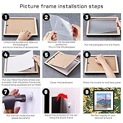 POUYCIW 16x16 inch Wood Picture Frame for Wall