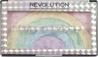 Makeup Revolution Rainbow Highlighting Powder Yellow Face Cosmetics RVLT
