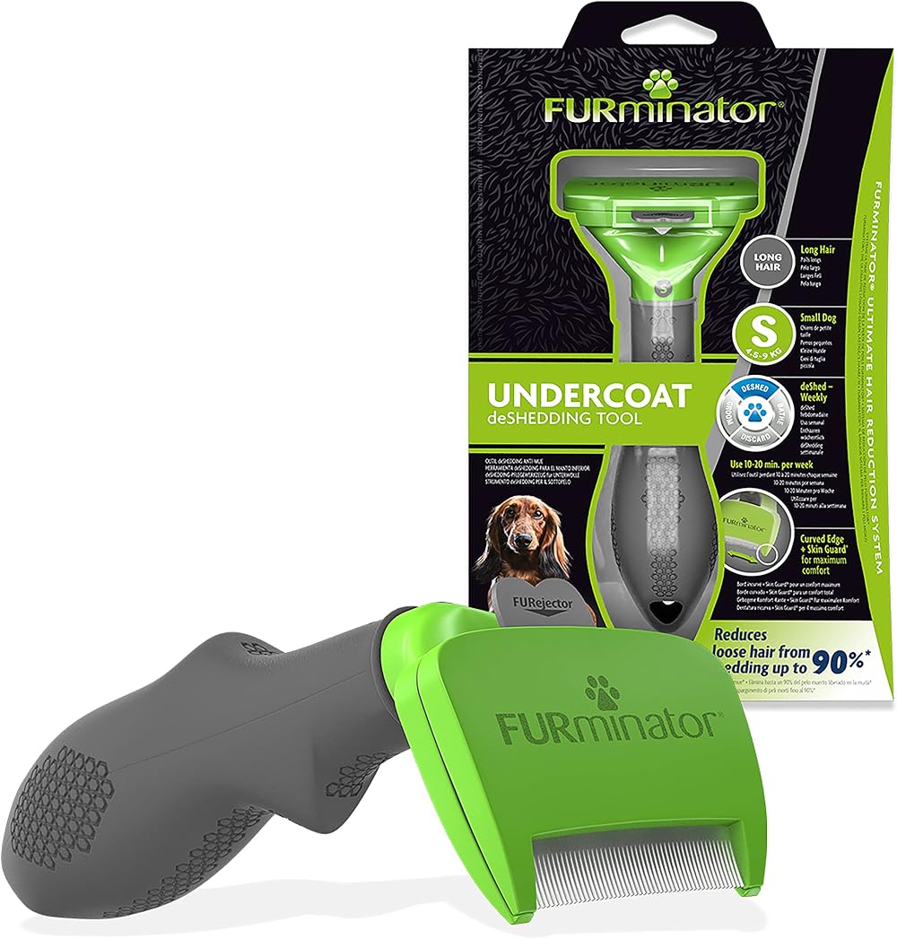 FURminator Undercoat deShedding Tool Small Long Hair Dogs 4.5-9 kg
