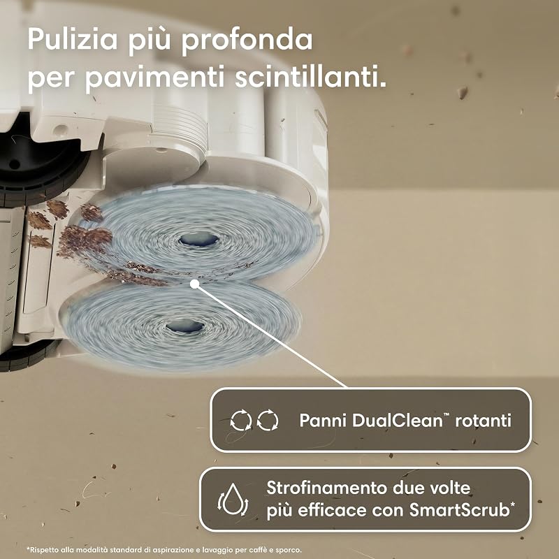 Roomba® Plus 416 Combo robot aspirapolvere lavapavimenti, 20.000 Pa