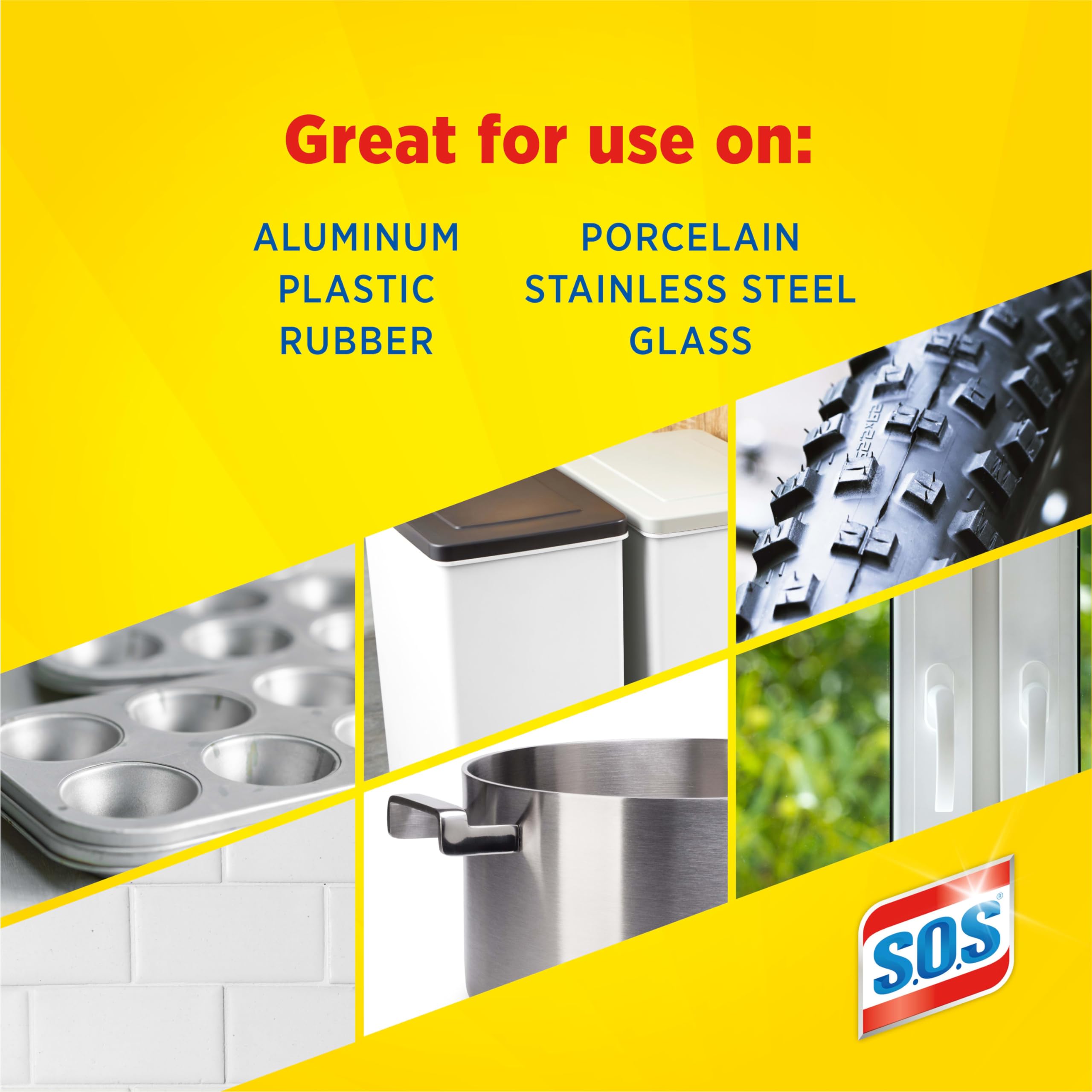 S.O.S Steel Wool Soap Pads, Lemon Fresh, 10 Count