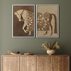 MUDECOR Framed Canvas Print Wall Art Set Vintage