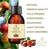Pure World Jojoba Oil 100% Pure Cold Pressed 100ml Natural UV Bottle view 3
