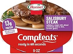 HORMEL COMPLEATS Salisbury Steak Microwave Tray, 9 oz. (6 Pack)