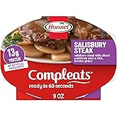 Hormel Compleats Salisbury Steak with Sliced Potatoes & Gravy, 9-Ounce Microwavable Bowls (Pack of 6) by Hormel