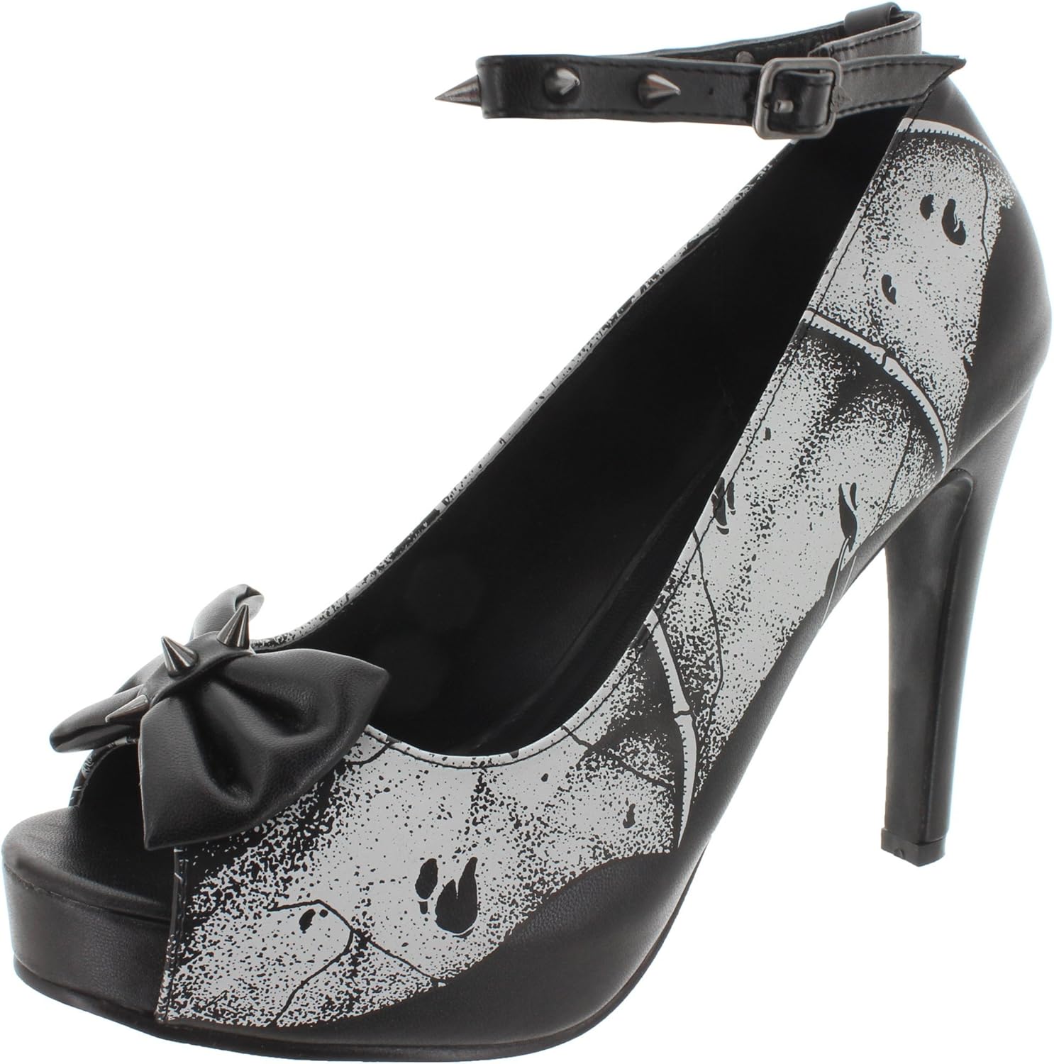 bat wing heels