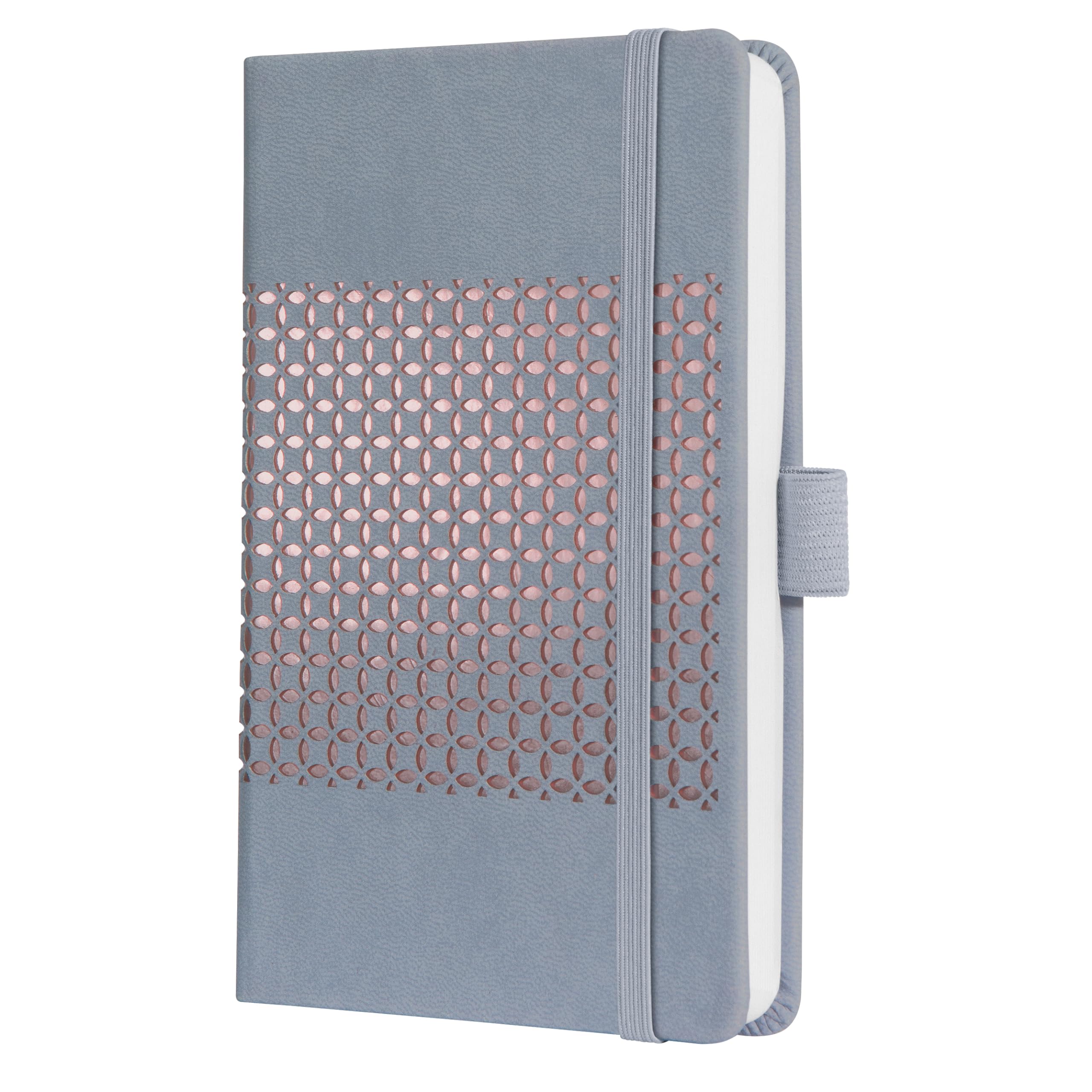 SIGEL J5208 Jolie Weekly Planner 2025, hardcover, 9,5 x 15 cm, 174 Pages, Light Grey