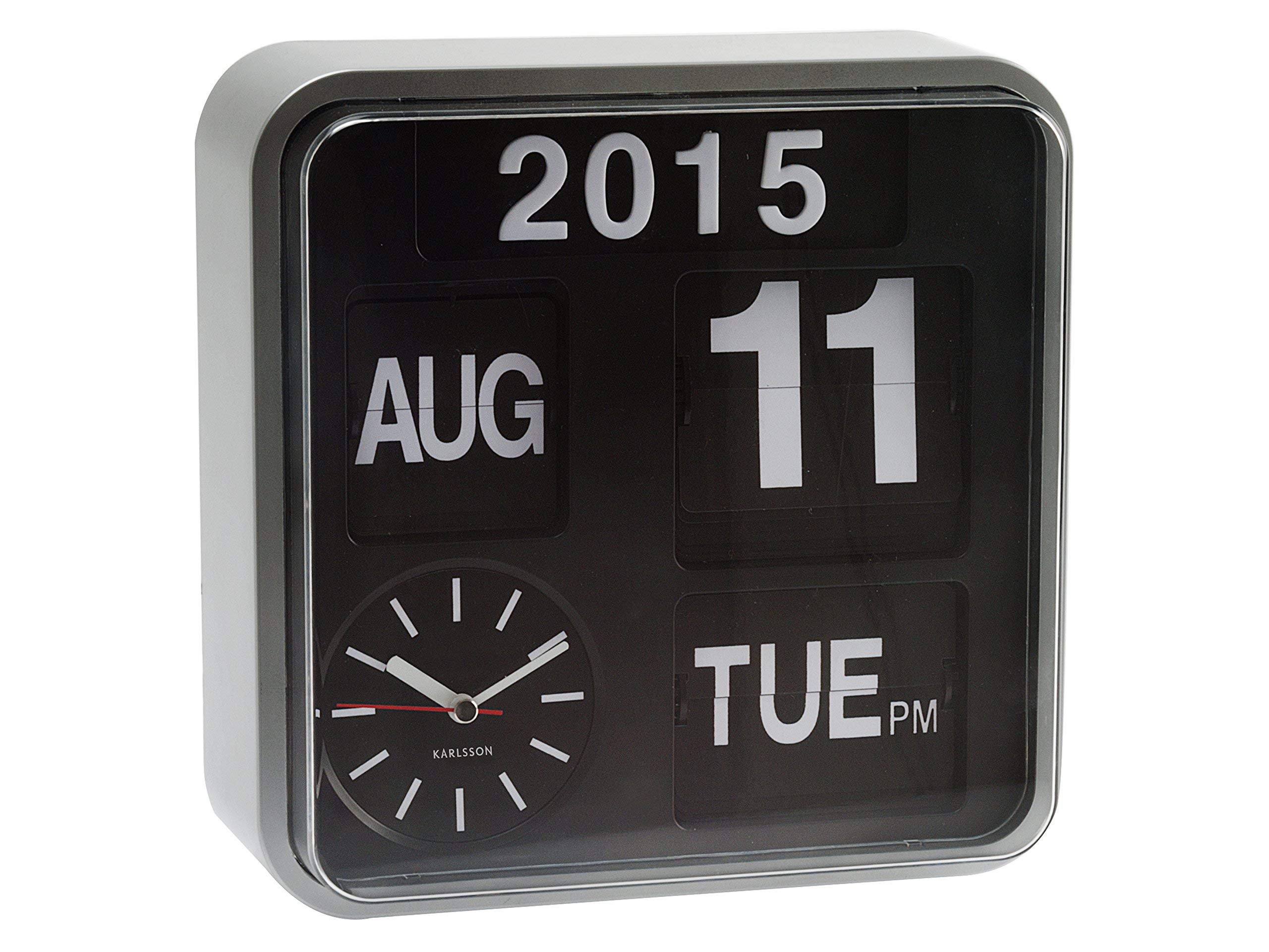 Karlsson Flip Calendar Wall Clock Silver Mini Flip Buy Online In Faroe Islands At Faroedesertcartcom Productid 52139279