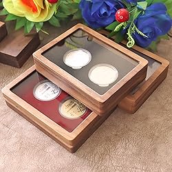 Vilarihor Walnut Wood Challenge Coin Display Case