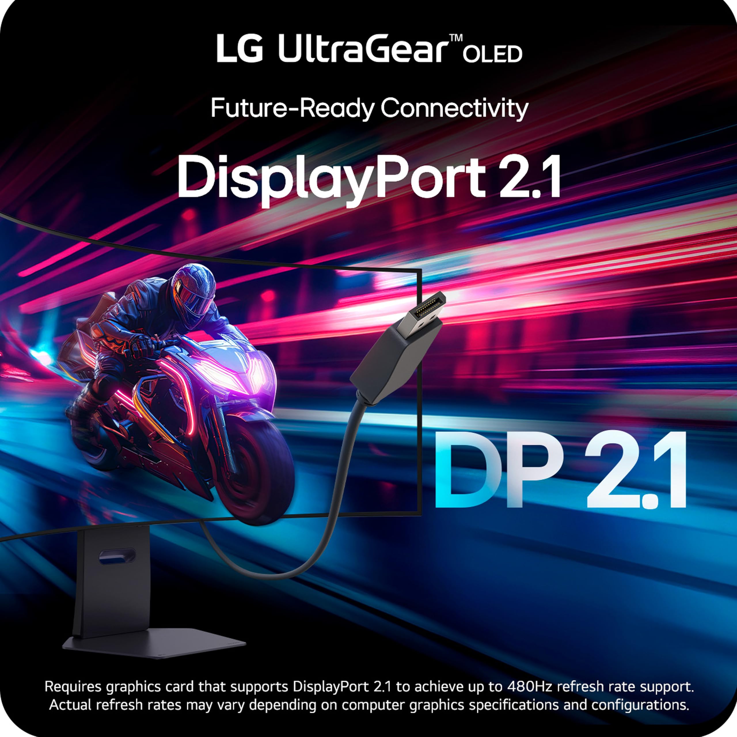 LG 32GX870A-B 32-inch Ultragear 4K UHD (3840 x 2160) OLED Gaming Monitor, Dual-Mode, 240Hz, 0.03ms, NVIDIA, AMD FreeSync Premium Pro, VESA DisplayHDR True Black 400, USB Type-C, DP2.1, Black