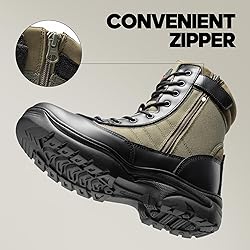NORTIV 8 Men's Military Tactical Work Boots Side