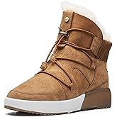 AU&MU Sheepskin Cross Elastic Bnad Metal Short Ankle Fur Wool Lining Winter Snow Boots…