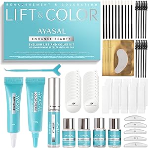 AYASAL Korean Wimpernlifting Set für erfahrene Anwender – bis zu 6 Anwendungen, thiofreie Formel für natürlich geschwungene Wimpern – Lash Lift Kit für salonähnliche Ergebnisse zu Hause