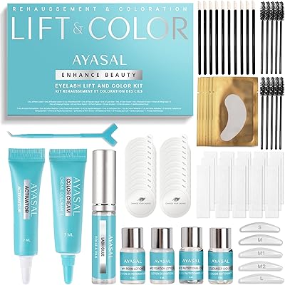 AYASAL Korean Wimpernlifting Set für erfahrene Anwender – bis zu 6 Anwendungen, thiofreie Formel für natürlich geschwungene Wimpern – Lash Lift Kit für salonähnliche Ergebnisse zu Hause