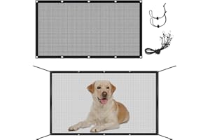 Dog Car Barrier - 45.3 x 24.4 Inches Pet Safety Net for Cars, Adjustable and Easy to Install - Prevents Distractions and Keep