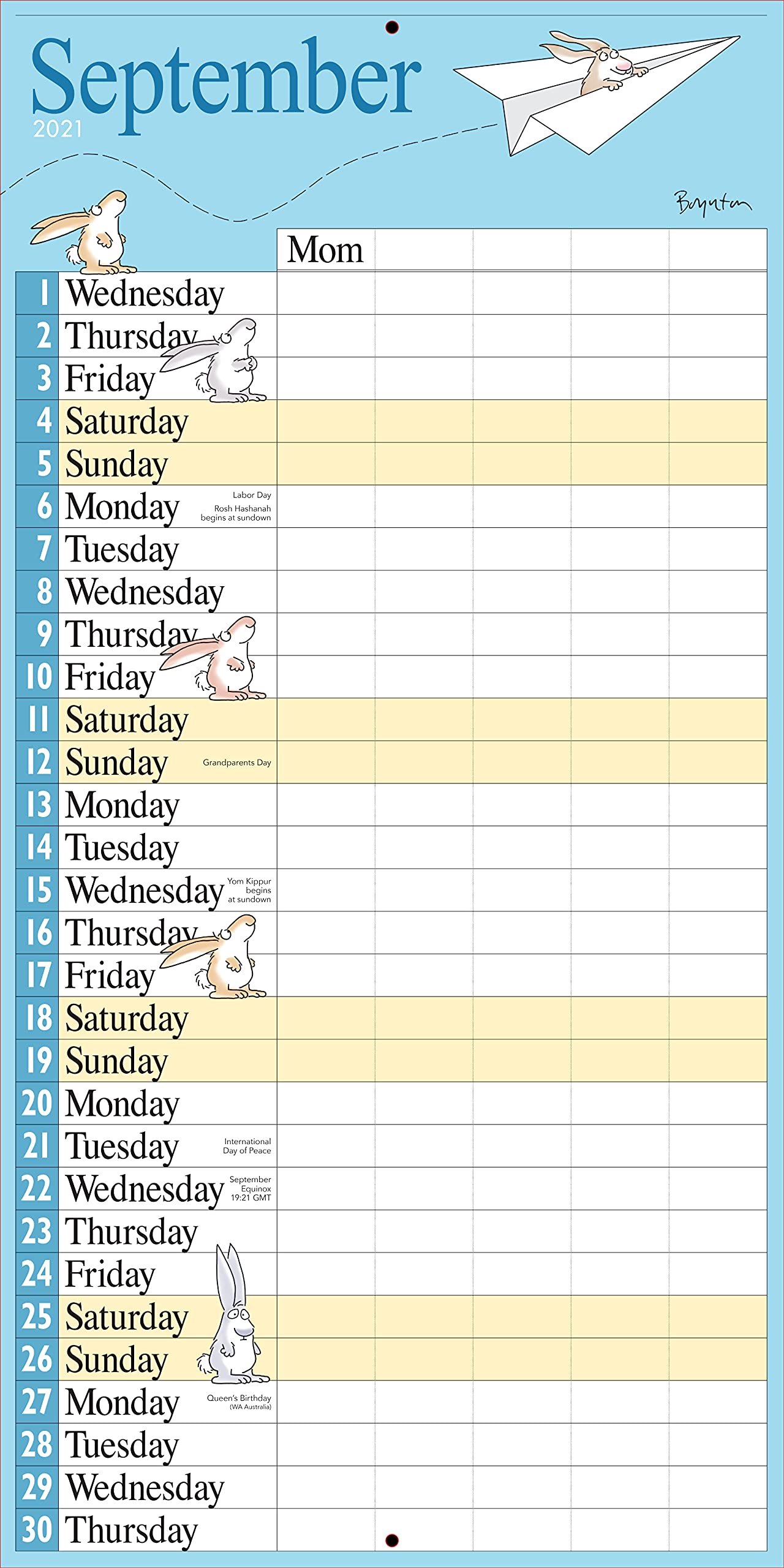 Smeom Calendrier 2023 Mom's Family Wall Calendar 2022: Workman Calendars, Boynton, Sandra:  9781523508204: Amazon.com: Books