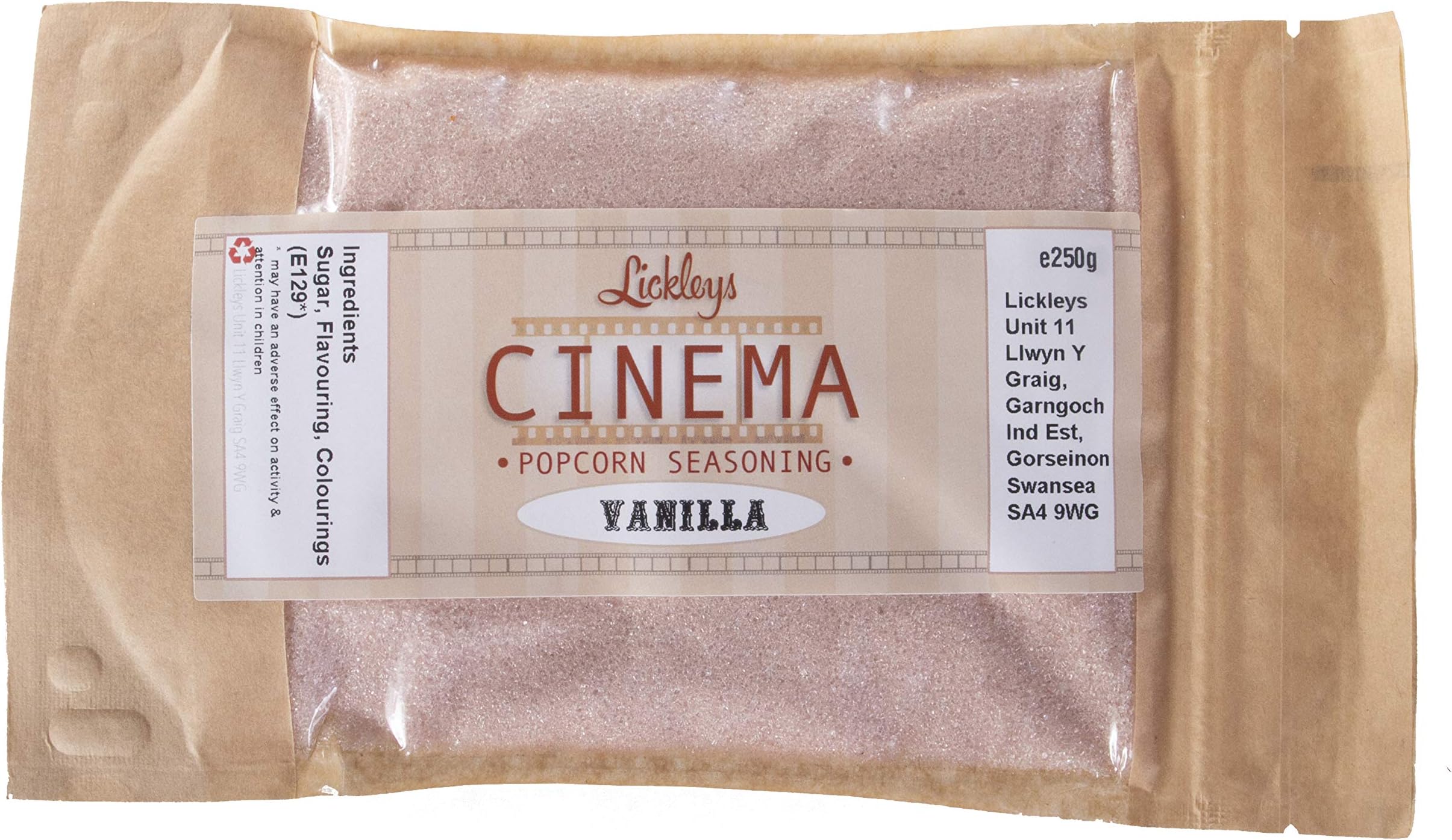 Lickleys Popcorn Seasoning Various Flavours Banana, Blue Raspberry (100g Vanilla Flavour)