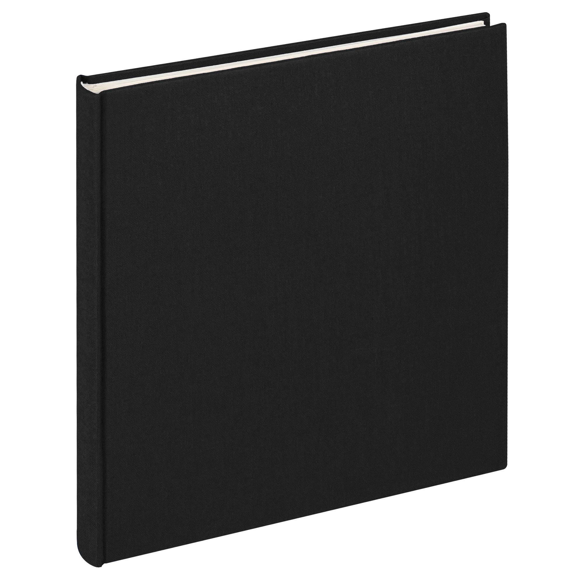 walther Design Photo Album Black 26 x 25 cm Linen, Cloth FA-505-B