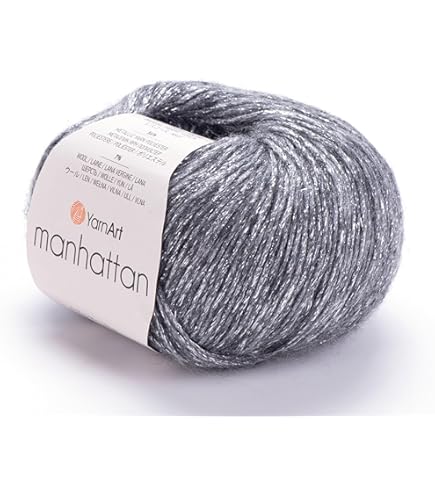 Amazon.com: Clisil 764 Yards Light Grey Metallic Yarn Silver