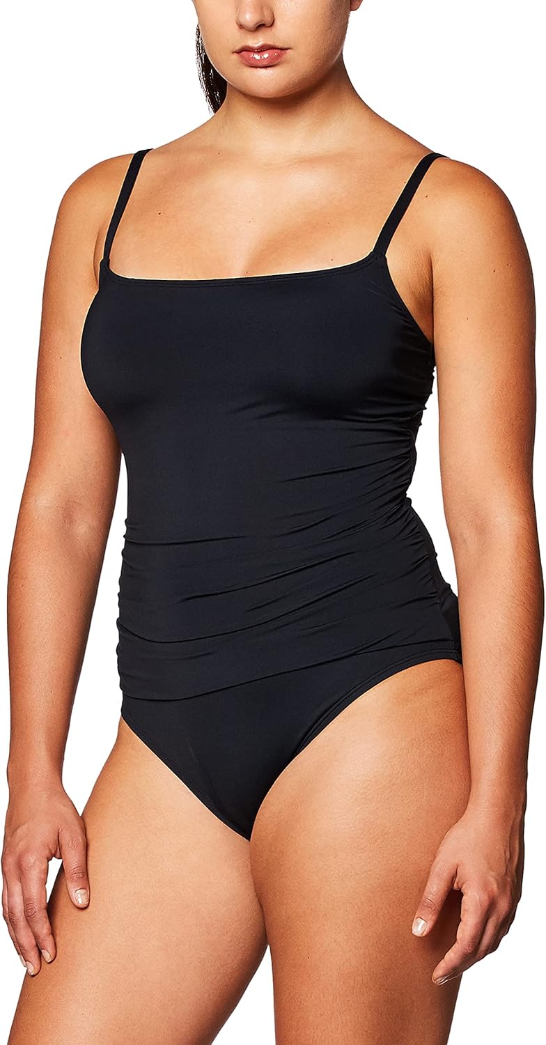 La Blanca Women's Island Goddess Rouched Body Lingerie Mio One Piece Swimsuit at  Women’s Clothing store
