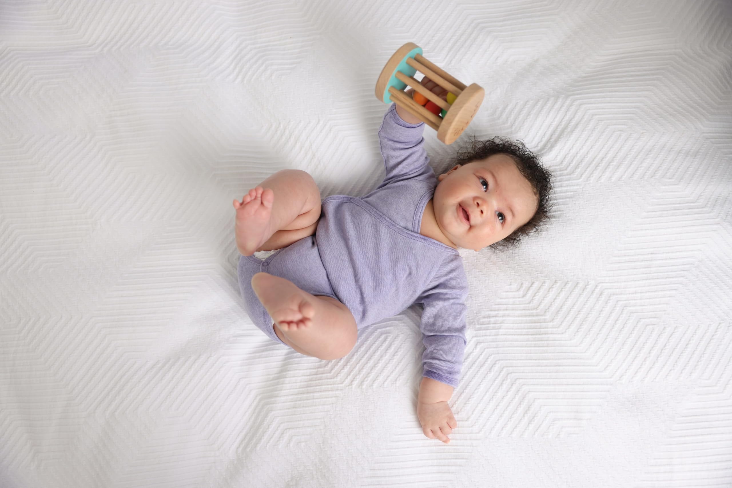 Lovevery, Montessori Rolling Rattle, Baby Rattle Starting at 12 Weeks