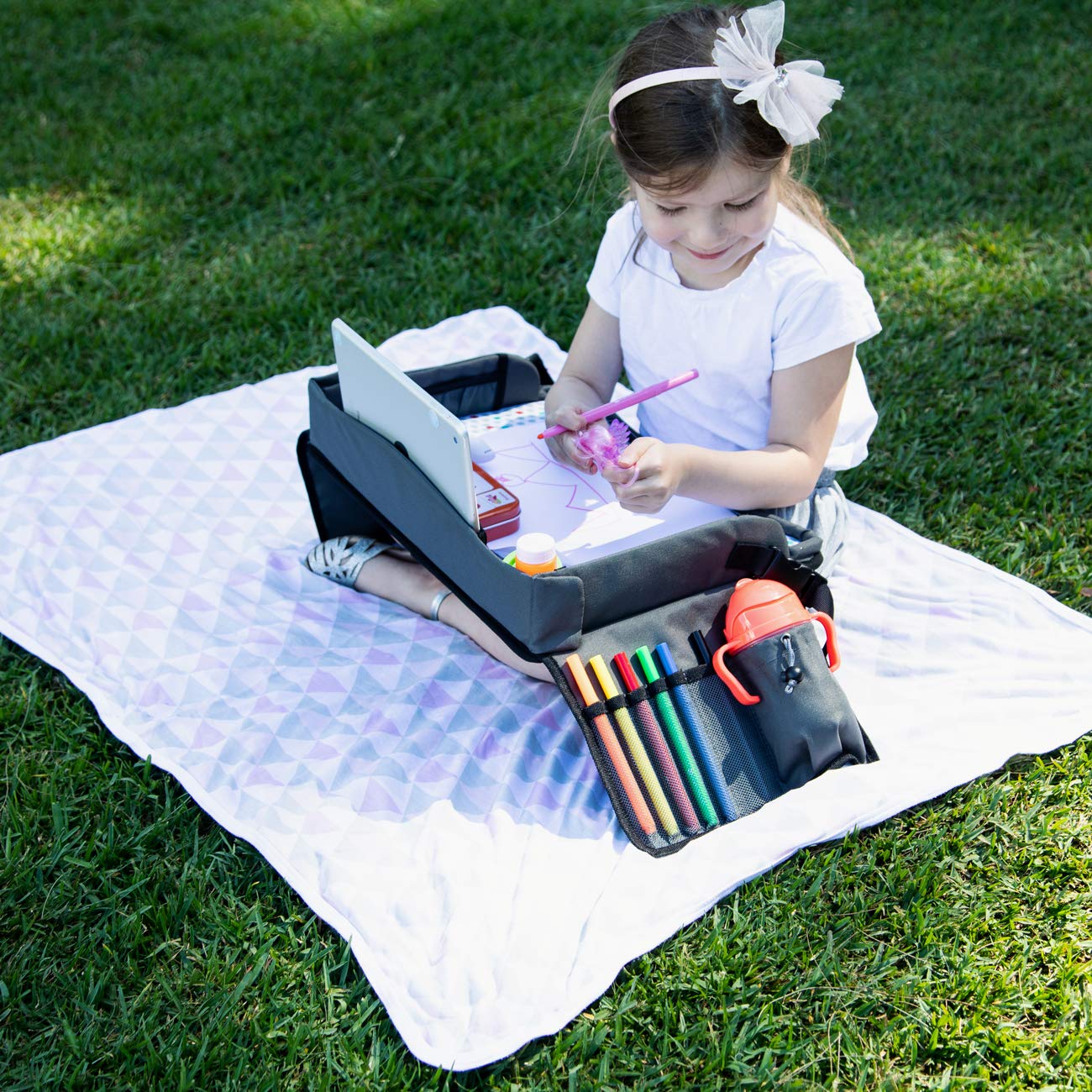 Kids Travel Tray Car Seat Portable Stroller Airplane High Chair Lap