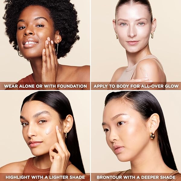 L’OREAL PARIS MAKEUP TRUE MATCH LUMI GLOTION, NATURAL GLOW ENHANCER, ILLUMINATOR HIGHLIGHTER, BRONZING DROPS FOR A SUN-KISSED GLOW, 904 DEEP