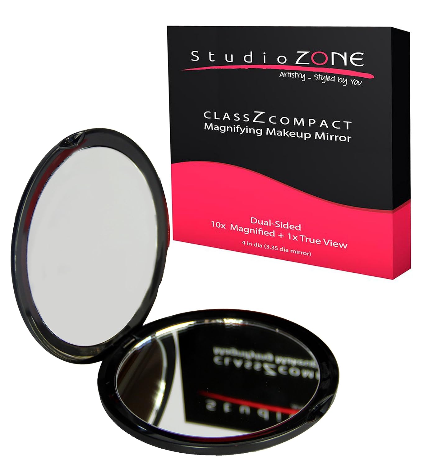 Compact Mirror Magnifying MakeUp Mirror Purses Travel 2 sided with 10X