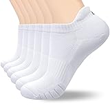 Anqier Ankle Athletic Socks Men Women 6 Pack Low
