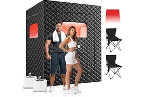 KASUE 2 Person Infrared Portable Sauna Tent,Large Folding Home Spa