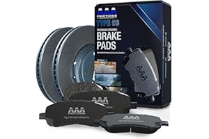 AAA Frictions Rear Brake Kit for Nissan Qashqai 2017-2023, Type 03 Hydro Adaptive Brake Pads with SC Type Semi-Coated Rotors