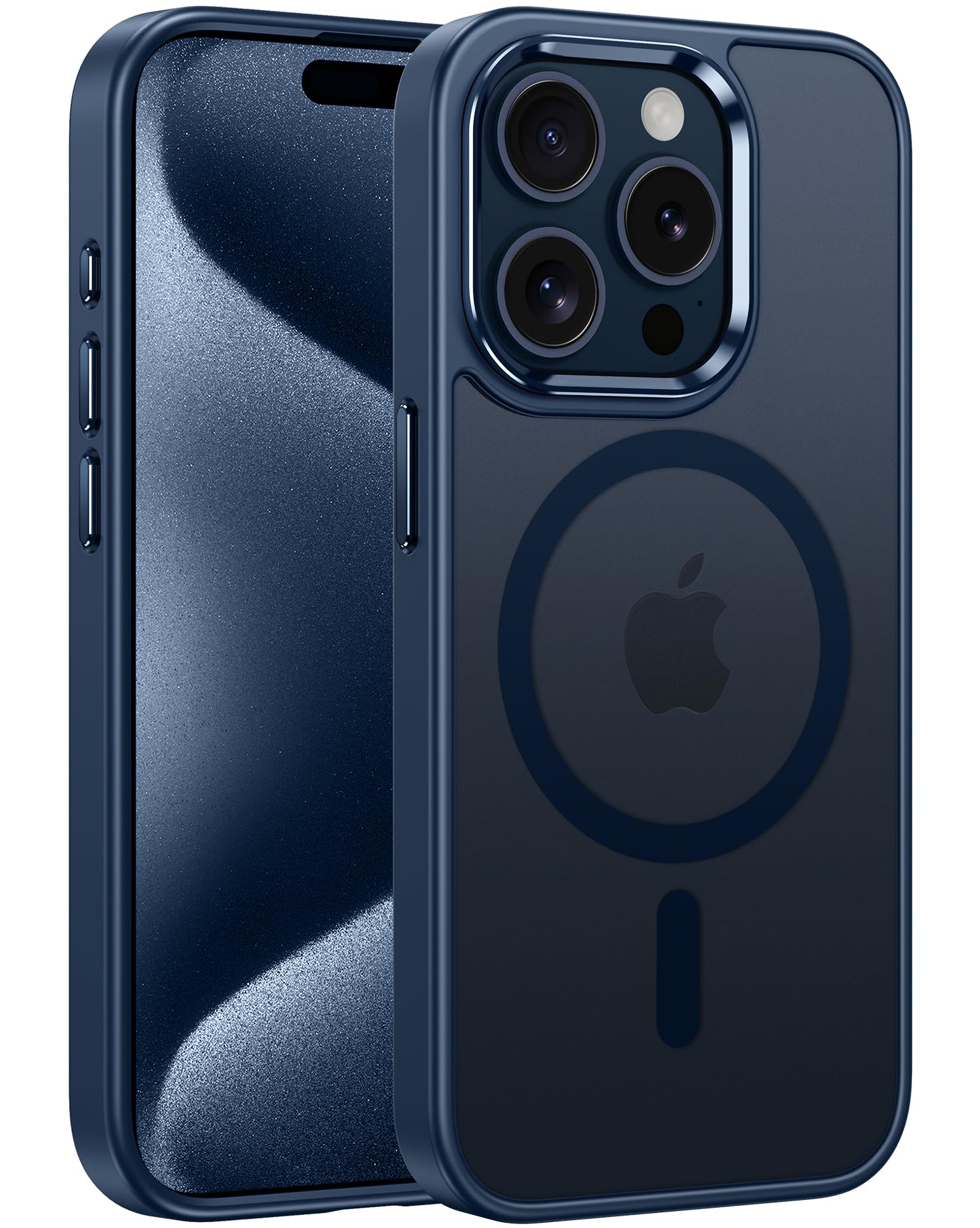 Photo 1 of FNTCASE for iPhone 15 Pro Case: Strong Magnetic Slim Translucent Matte Case | Military-Grade Rugged Shockproof Drop Protection & Anti-Fingerprint Lightweight Thin Frosted Cell Phone Cover