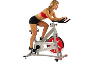 Sunny Health & Fitness Pro Cycling Stationary Bike, 40 LB Flywheel & 4-Way Adjustable Seat for Home Exercise & Indoor Cycle/Cardio Workout, Optional Free SunnyFit App Bluetooth Connection