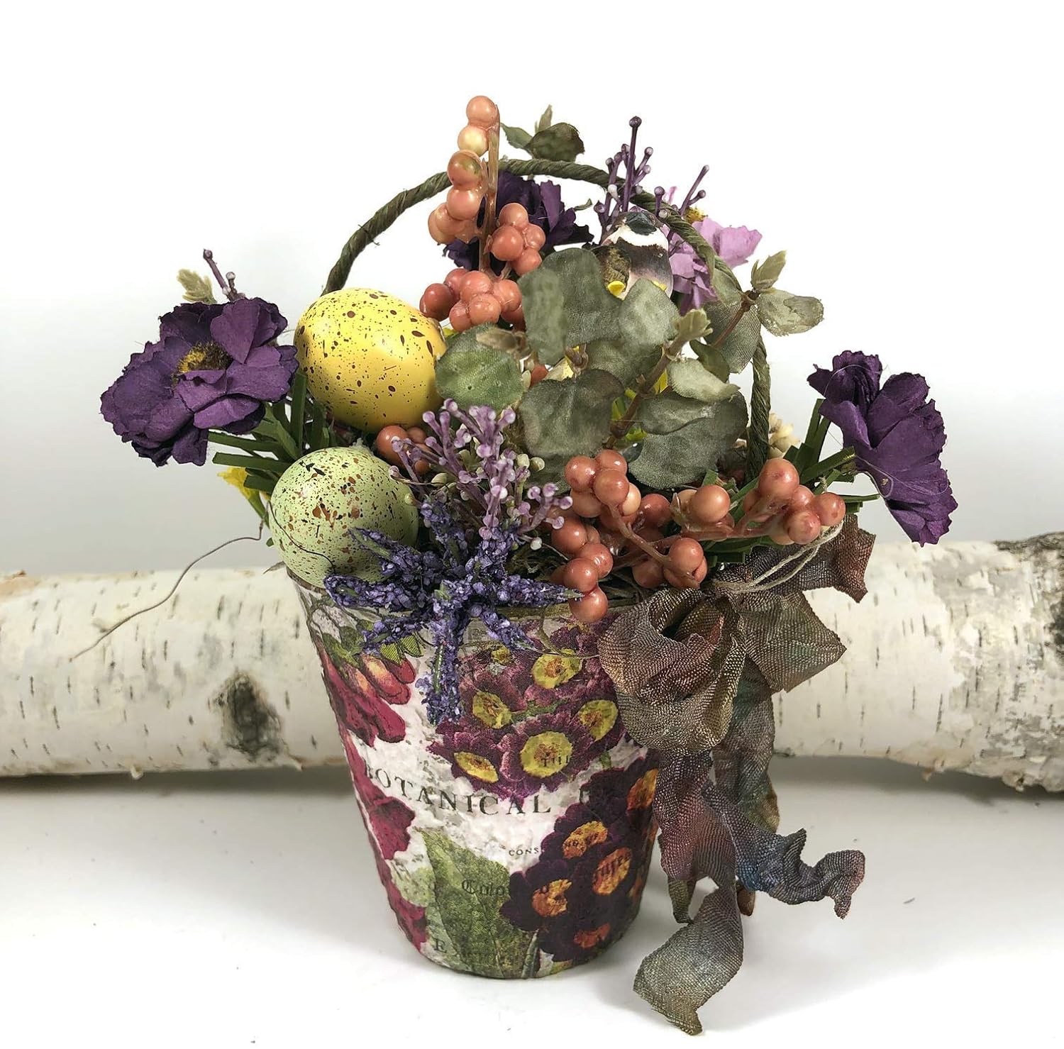 Amazon Com Spring Easter Decoration Miniature Peat Pot Room Decor