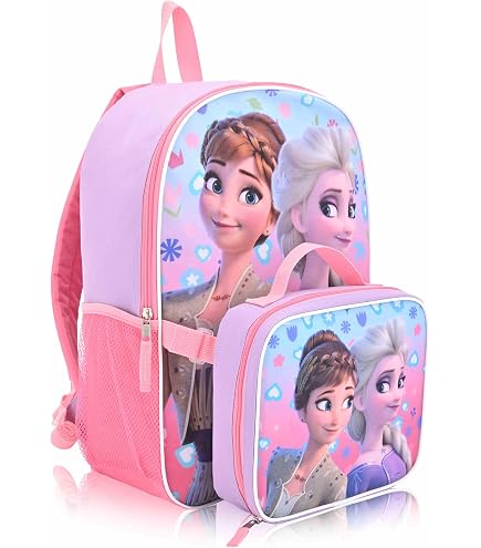 Disney Frozen Mini Backpack and Lunch Box Bundle with Stickers, 11
