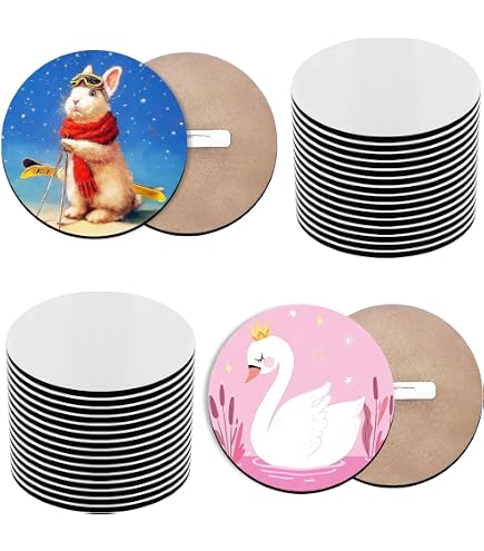 25 Pcs Sublimation Buttons Blanks With Pins 1.5 Inch MDF