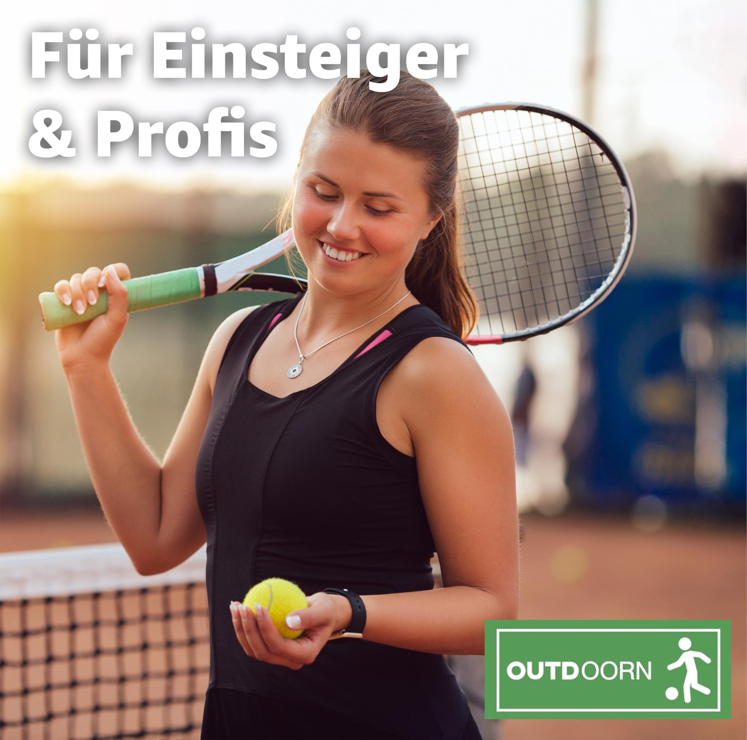 OUTDOORN 12er Tennisbälle - Wettkampf & Training - Tennisball gelb für Kinder & Hunde & Waschmaschine 2