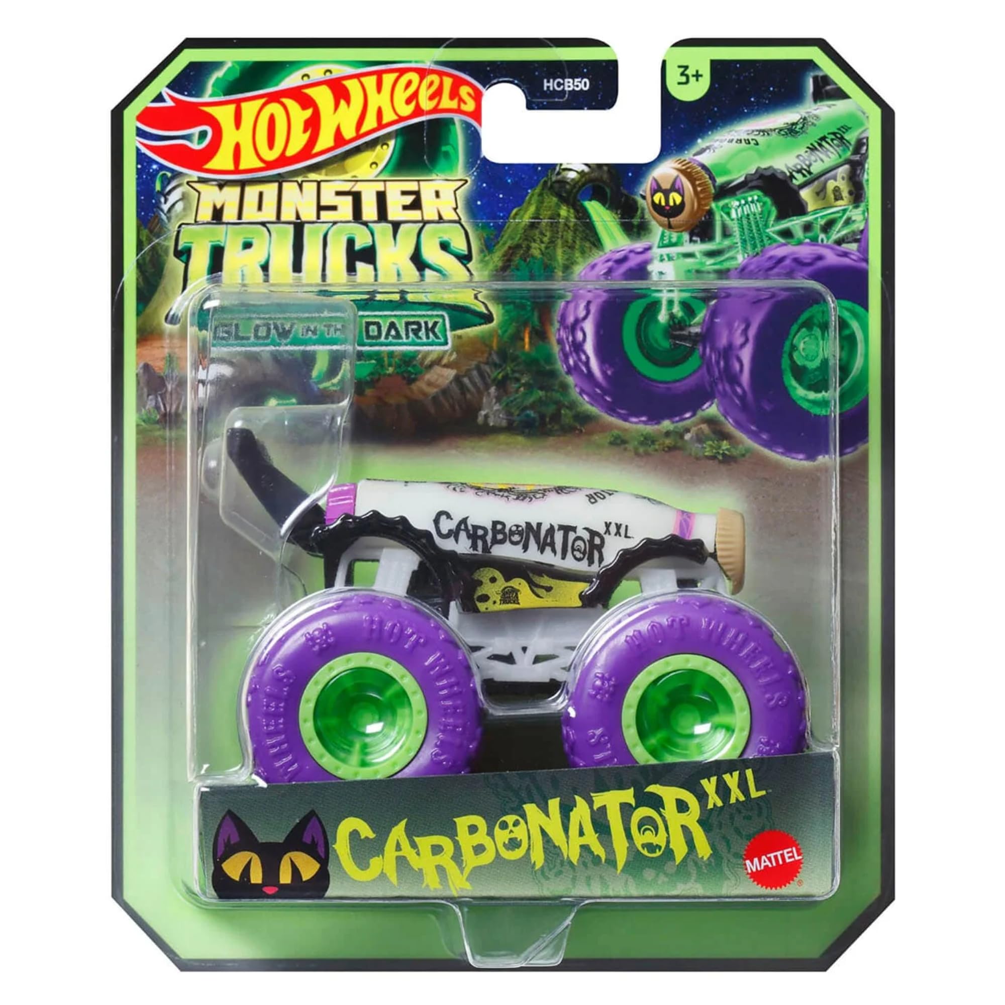 Hot Wheels Monster Trucks - (Glow in the Dark Carbonator XXL HWC90)