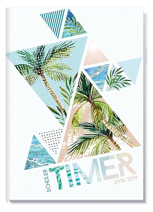 Schulstuff Schülertimer A5 2018/2019 [Palmen] Schülerkalender/Schüler-Tagebuch/Schülerplaner