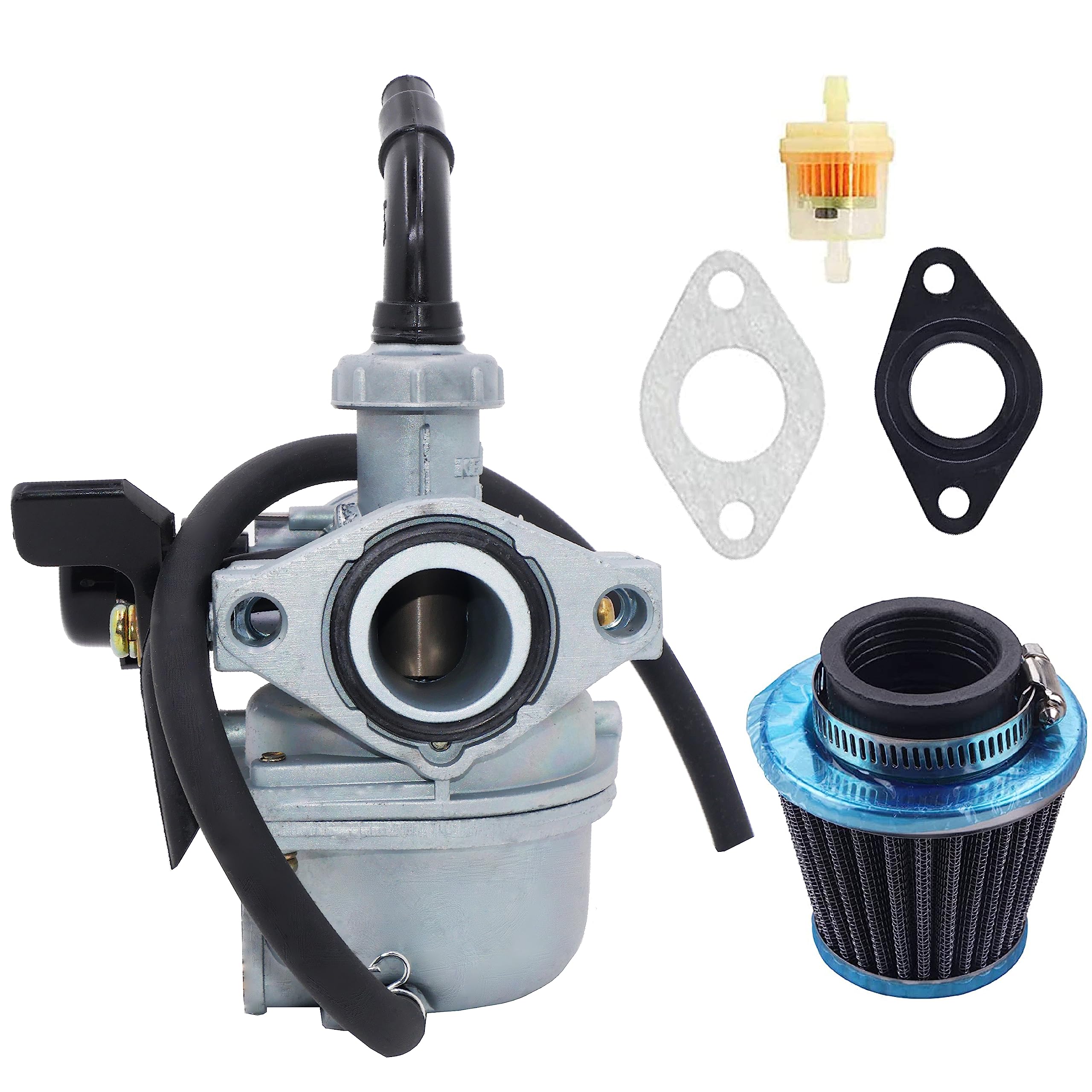 Hippotech PZ19 Carburetor for Taotao 50cc 70cc 90cc 110cc 125cc Dirt Bike ATV Scooter with 35mm Air Filter